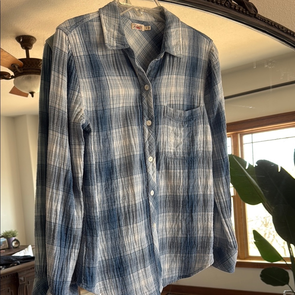 Zara Blue Plaid Men's Shirt